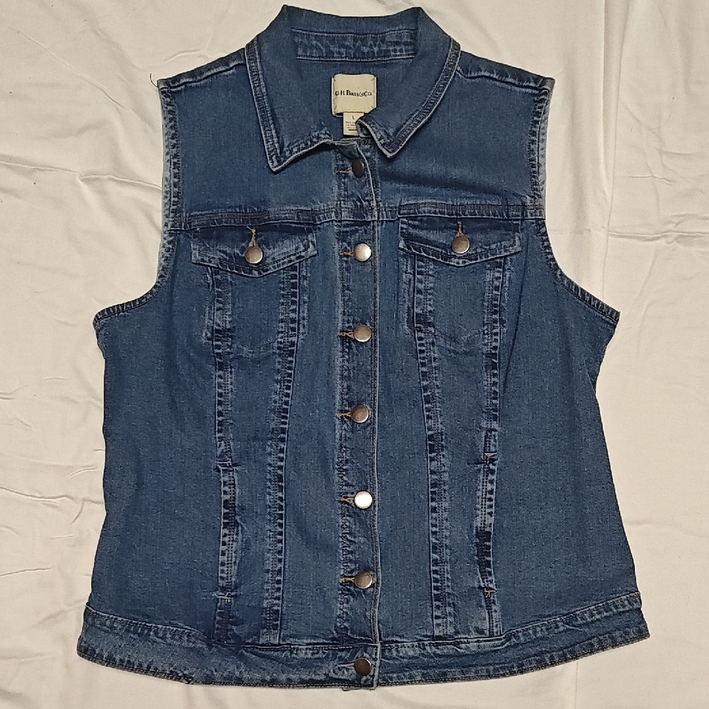 Denim Sleeveless Vest